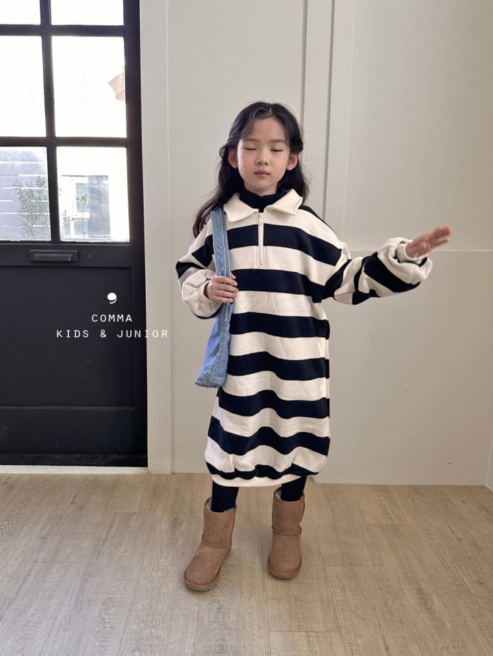 Comma - Korean Children Fashion - #minifashionista - Boxy Long One-piece Big St - 4