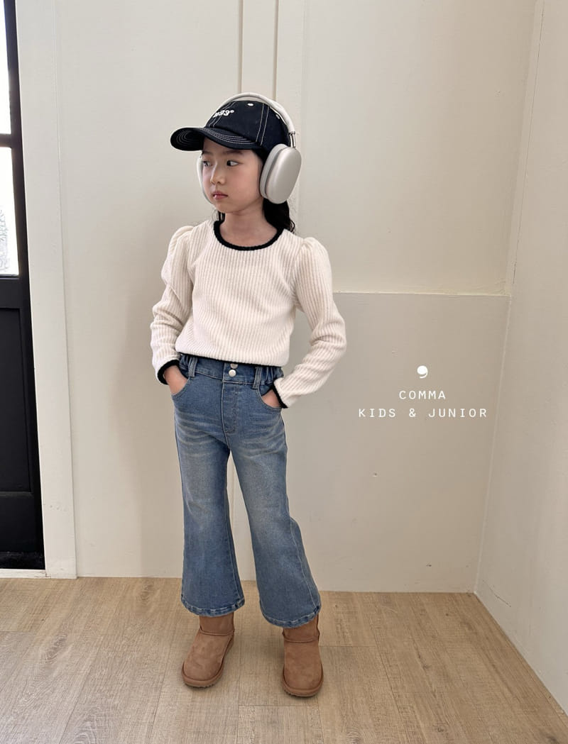 Comma - Korean Children Fashion - #stylishchildhood - Piping Color Tee