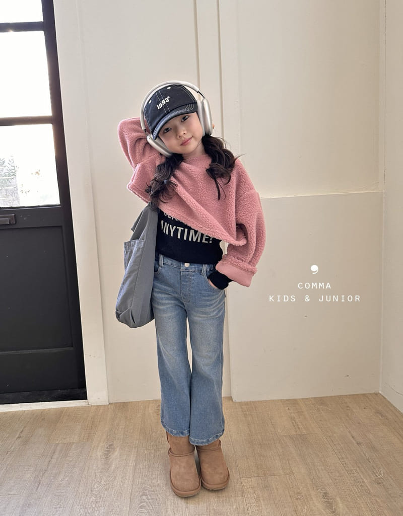 Comma - Korean Children Fashion - #toddlerclothing - Fluffy Crop Tee - 11