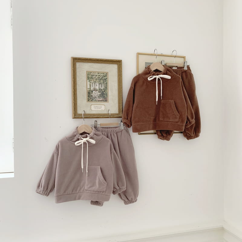 Cotton House - Korean Children Fashion - #littlefashionista - Fleece Pocket Set