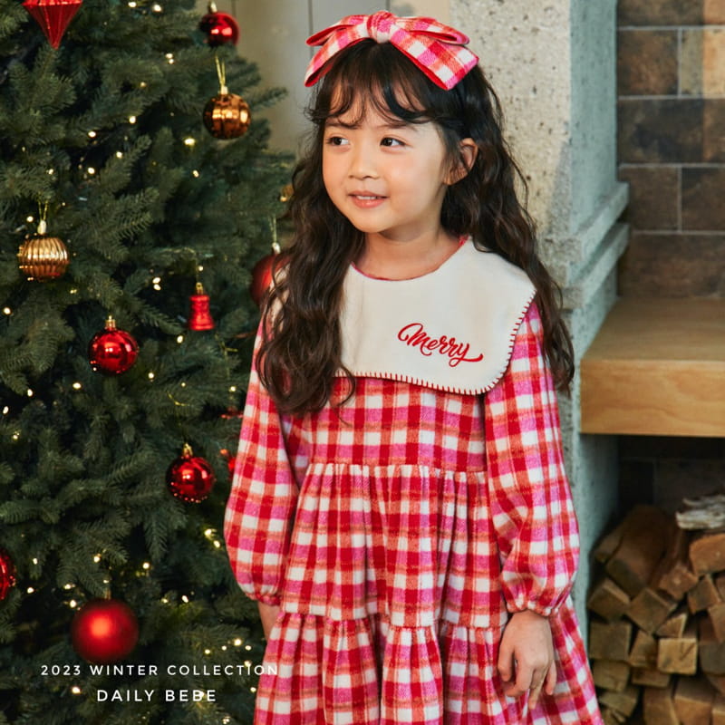 Daily Bebe - Korean Children Fashion - #Kfashion4kids - Merry One-piece - 8