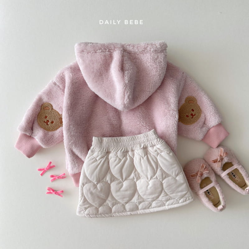 Daily Bebe - Korean Children Fashion - #childofig - Bear Patch Fleece Jacket - 10