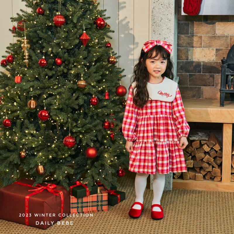 Daily Bebe - Korean Children Fashion - #discoveringself - Merry One-piece - 3