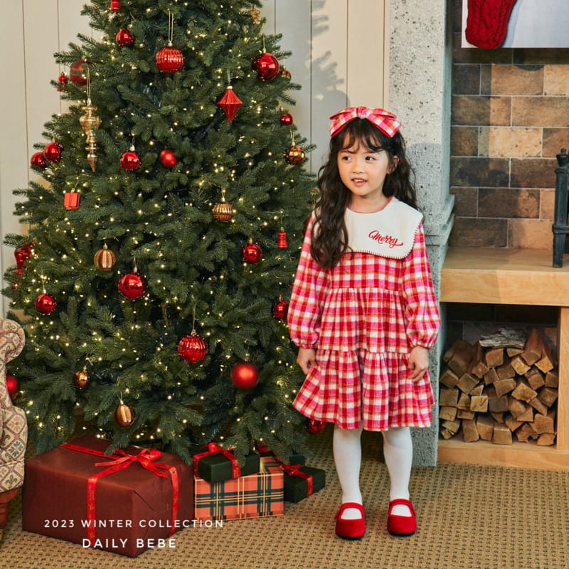 Daily Bebe - Korean Children Fashion - #discoveringself - Merry One-piece - 4