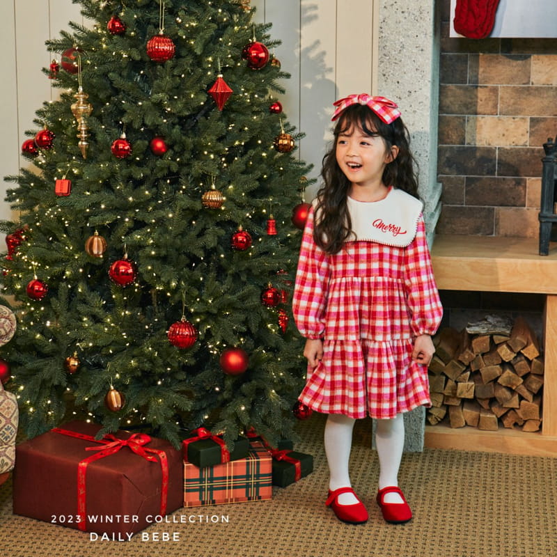 Daily Bebe - Korean Children Fashion - #kidsshorts - Merry One-piece - 5