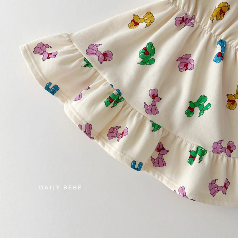 Daily Bebe - Korean Children Fashion - #kidsshorts - Balloon One-piece - 2