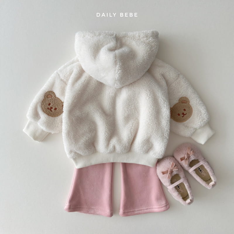 Daily Bebe - Korean Children Fashion - #minifashionista - Bear Patch Fleece Jacket - 5