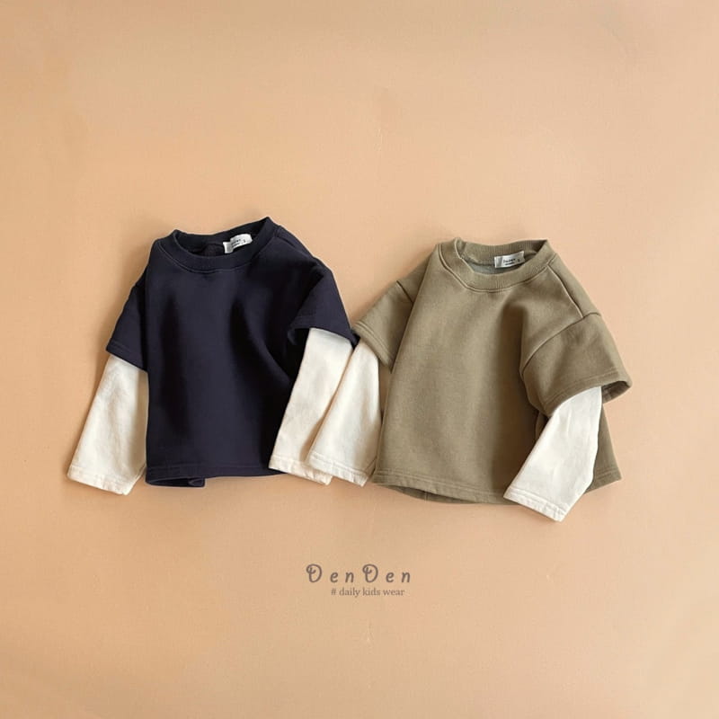 Denden - Korean Children Fashion - #Kfashion4kids - Label Sleeves Tee - 6