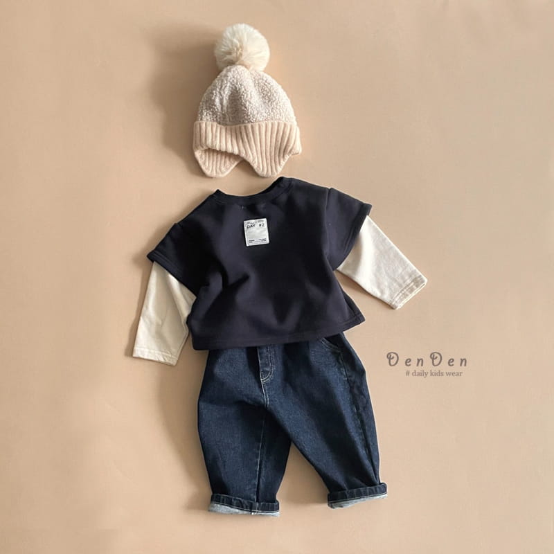 Denden - Korean Children Fashion - #childofig - Label Sleeves Tee - 11