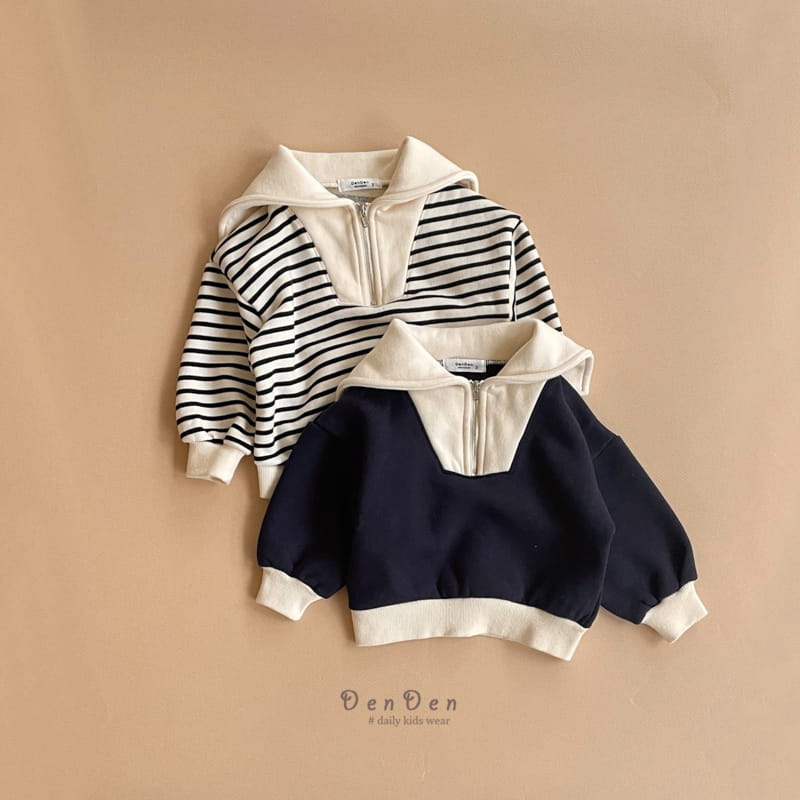 Denden - Korean Children Fashion - #kidsstore - St Sailor Collar Tee - 5