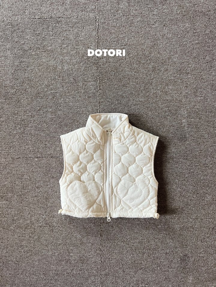 Dotori - Korean Children Fashion - #childrensboutique - Quilting Heart Vest - 6