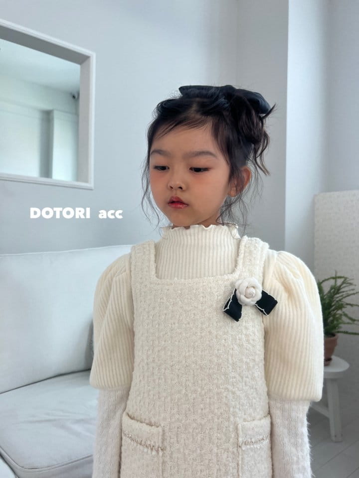 Dotori - Korean Children Fashion - #kidsshorts - Ribbon Flower Cosagi - 9