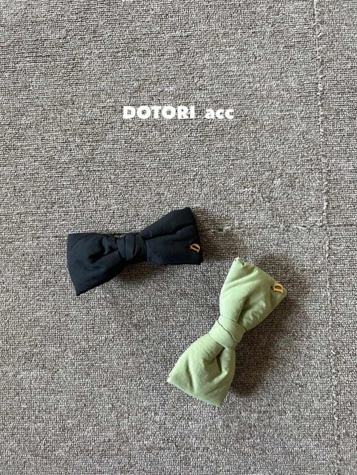 Dotori - Korean Children Fashion - #kidsshorts - Padding Big Ribbon Hairpin - 6