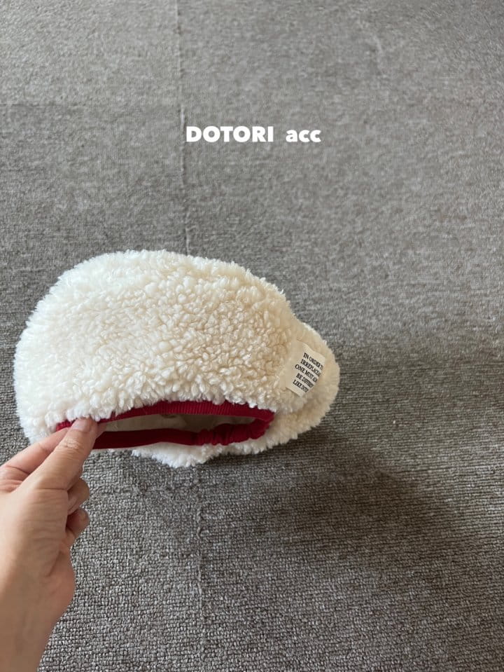 Dotori - Korean Children Fashion - #kidsshorts - Fluffy Beret Hat - 3