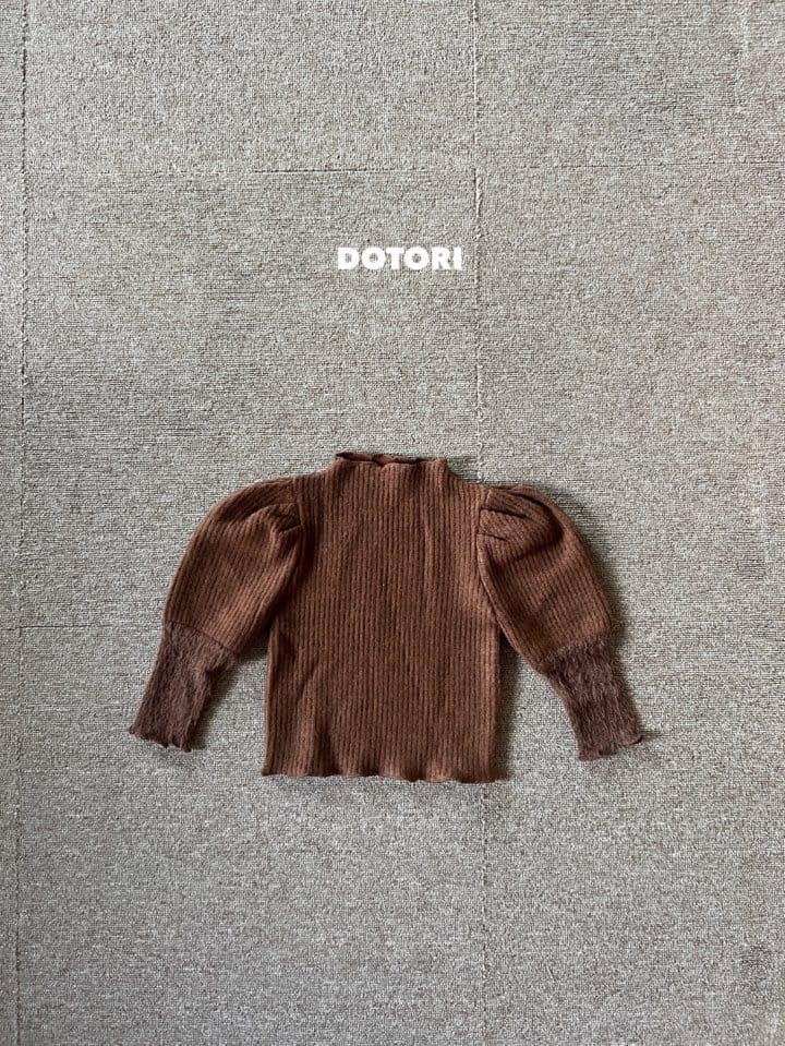 Dotori - Korean Children Fashion - #magicofchildhood - Lace Sleeves Puff Tee