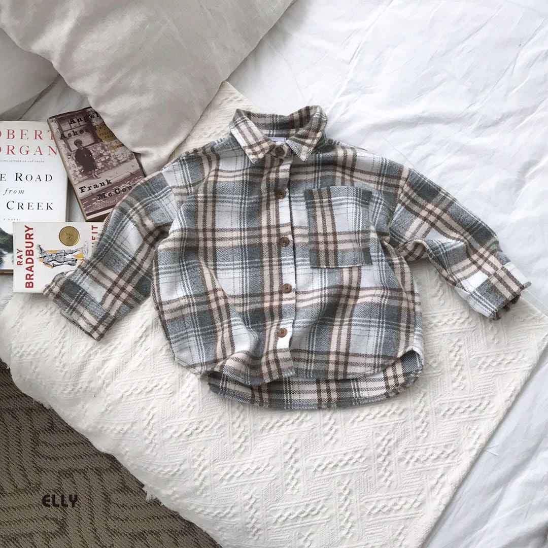 Ellymolly - Korean Children Fashion - #childofig - W Box Check Shirt