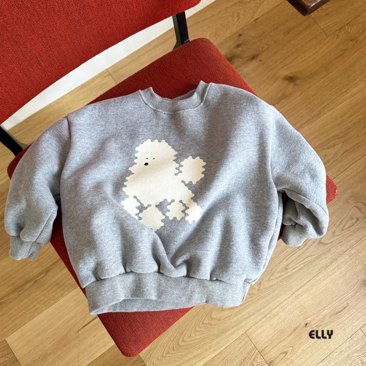 Ellymolly - Korean Children Fashion - #kidsstore - Poodle Sweatshirt  - 2