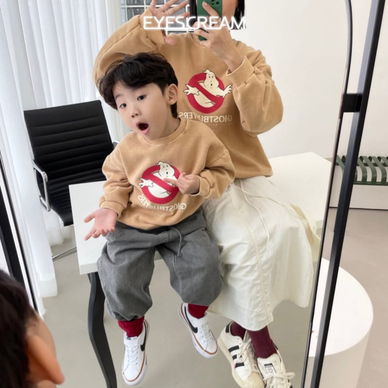 Eyescream - Korean Children Fashion - #todddlerfashion - Ghost Pig Sweatshirt with mom - 2