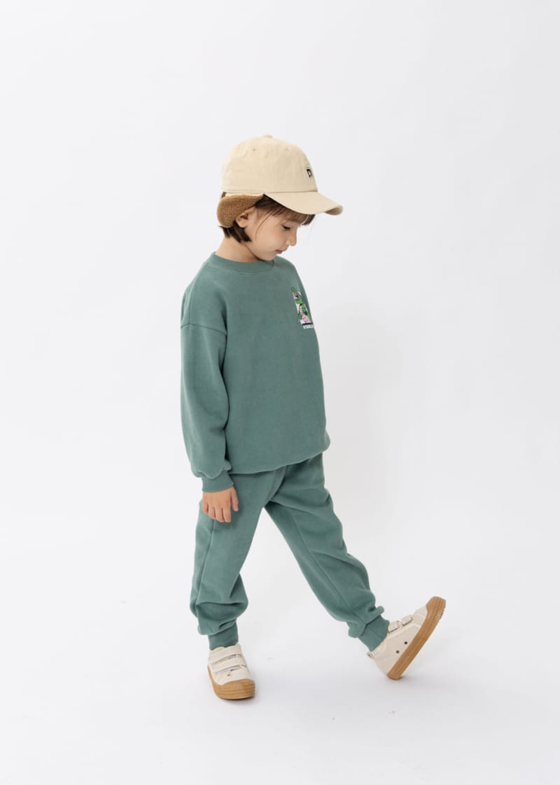 Fashion King - Korean Children Fashion - #childrensboutique - Hockey Dino Top Bottom Set - 3