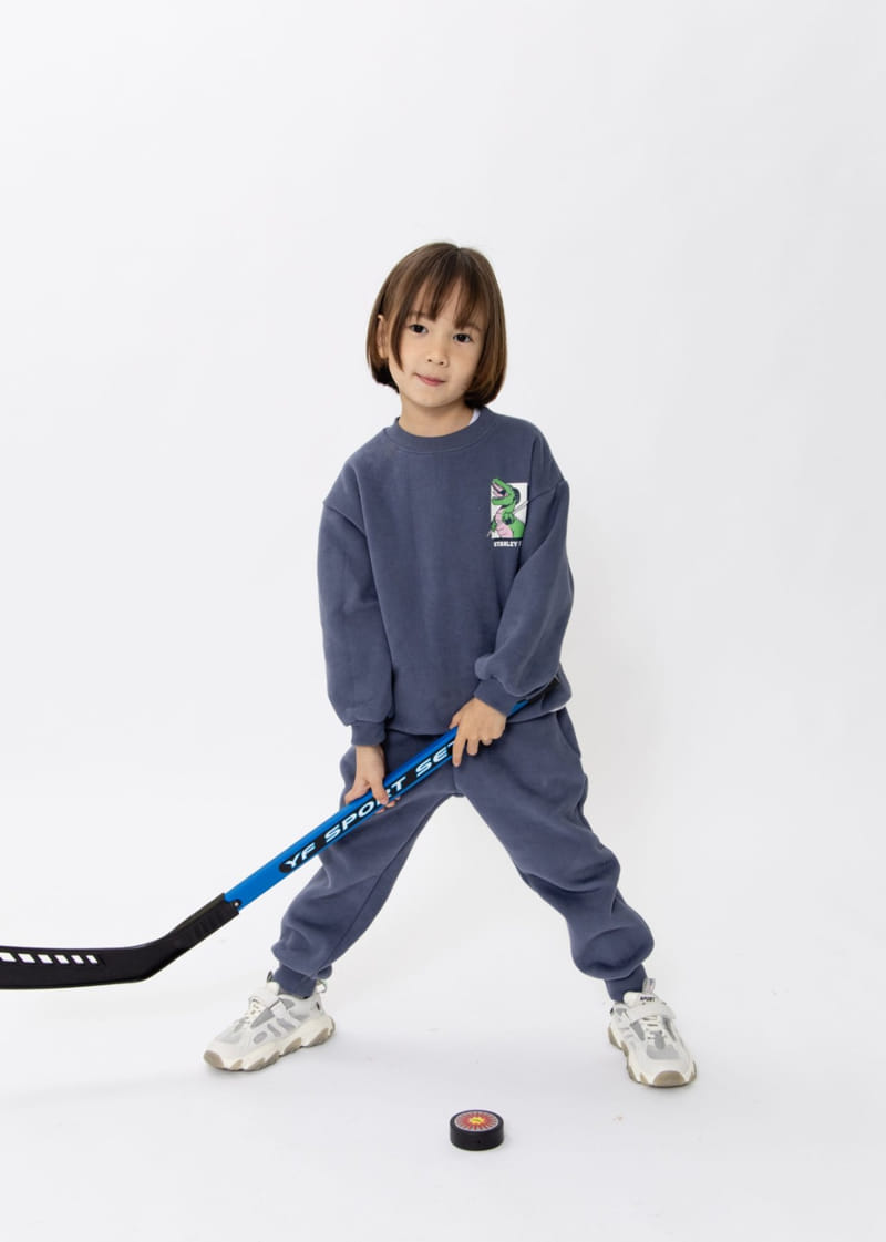 Fashion King - Korean Children Fashion - #kidsstore - Hockey Dino Top Bottom Set - 8