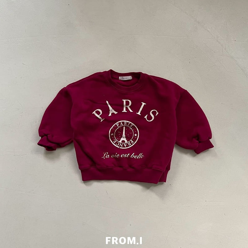 From I - Korean Children Fashion - #kidsshorts - Paris Sweatshirt - 10