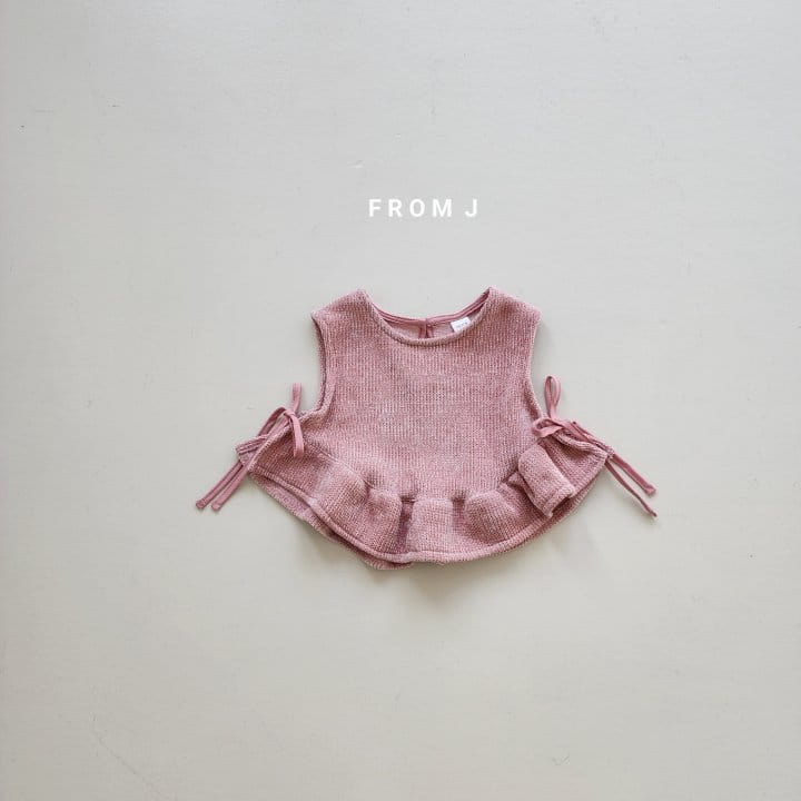 From J - Korean Baby Fashion - #babygirlfashion - Knit Frill Vest