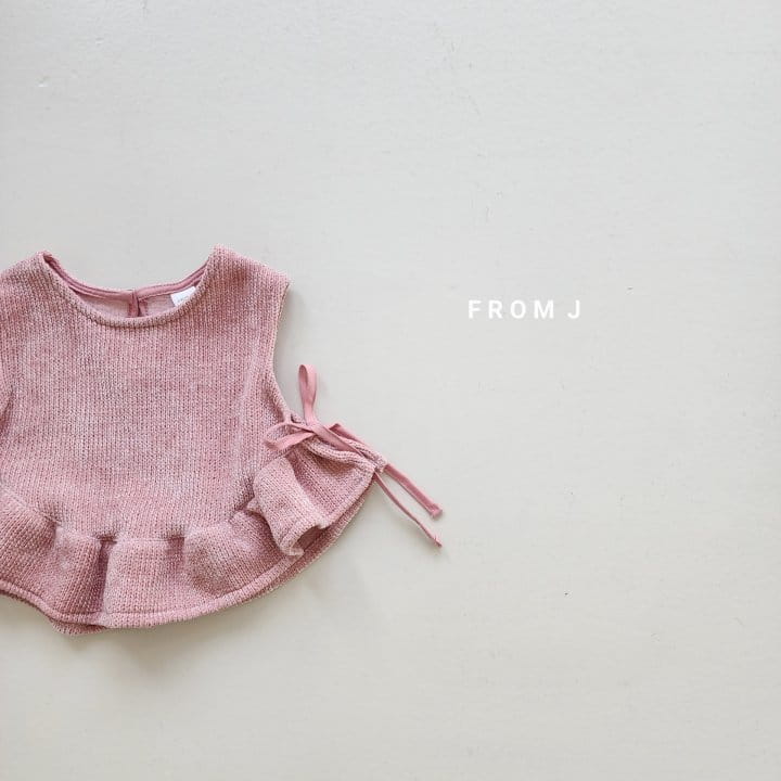 From J - Korean Baby Fashion - #babylifestyle - Knit Frill Vest - 2