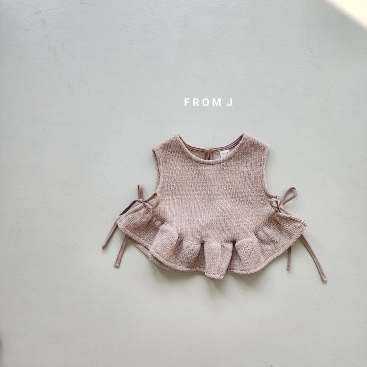 From J - Korean Baby Fashion - #babyoninstagram - Knit Frill Vest - 3