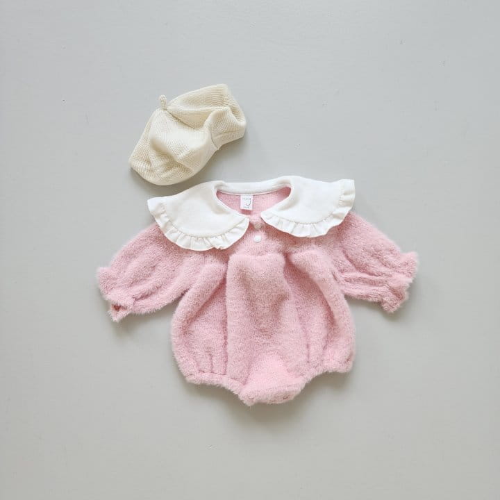 From J - Korean Baby Fashion - #onlinebabyboutique - Cozy Collar Bodysuit - 2