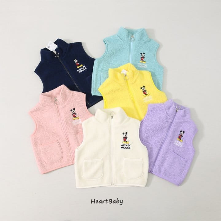 Heart Baby - Korean Children Fashion - #childofig - M Fleece Vest - 4