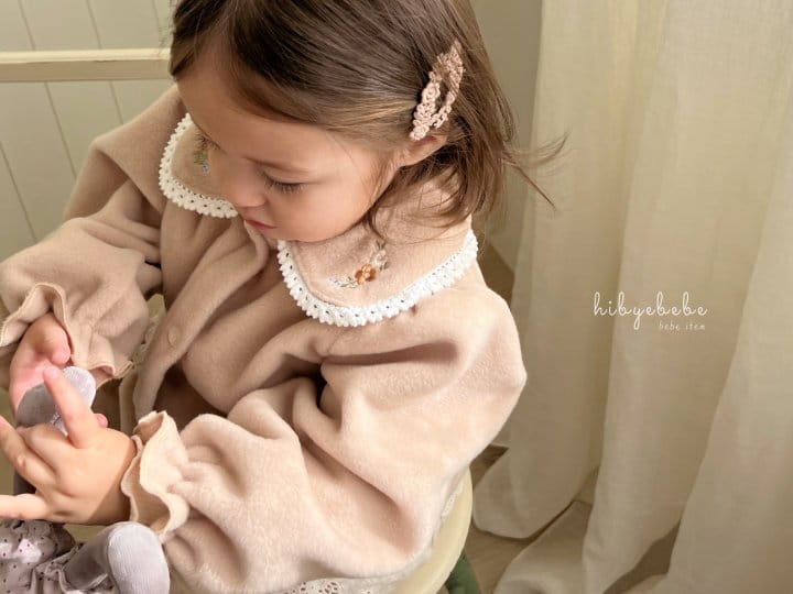 Hi Byebebe - Korean Baby Fashion - #babylifestyle - Flower Embroider Fleece Cardigan