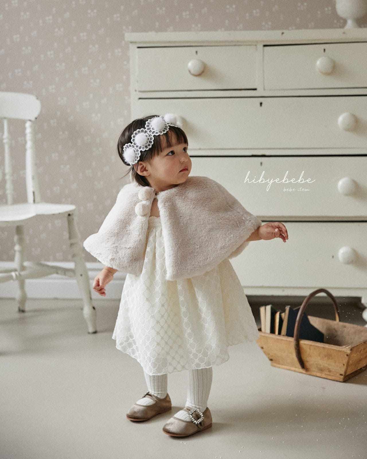 Hi Byebebe - Korean Baby Fashion - #babyoutfit - Princess Mink Cape - 6