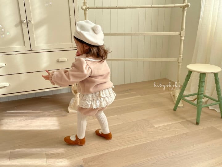 Hi Byebebe - Korean Baby Fashion - #babyoutfit - Flower Embroider Fleece Cardigan - 5