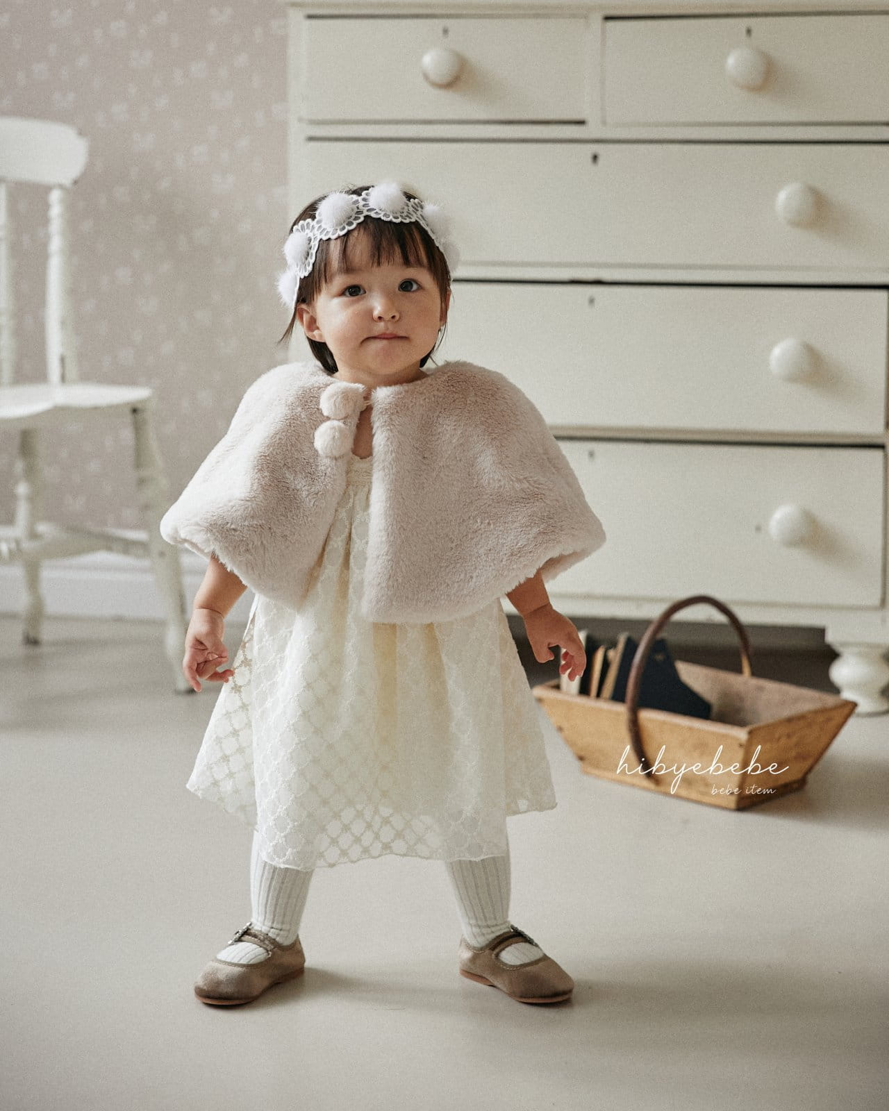 Hi Byebebe - Korean Baby Fashion - #babywear - Princess Mink Cape - 7