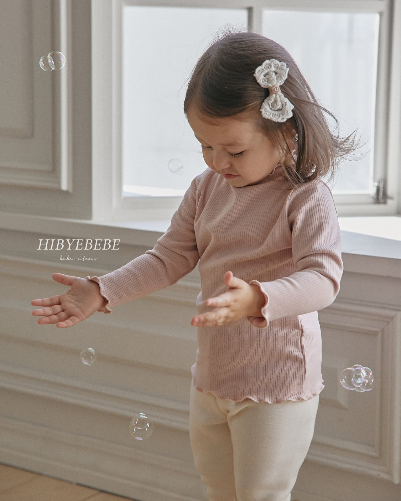 Hi Byebebe - Korean Baby Fashion - #onlinebabyboutique - Vanilla Rib Tee - 9