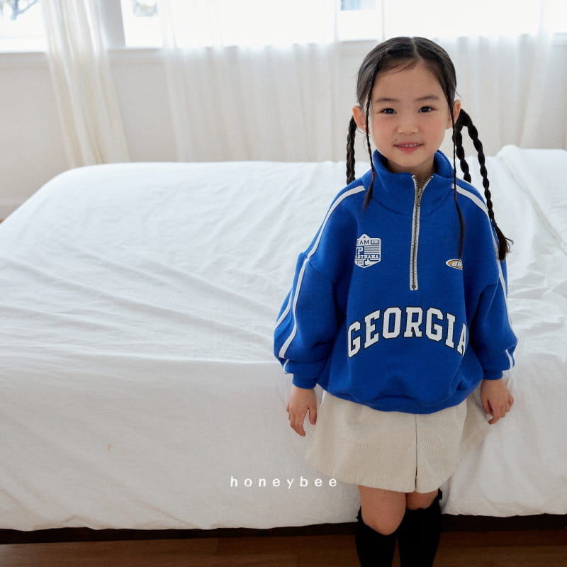 Honeybee - Korean Children Fashion - #minifashionista - Tape Half Zip-up - 12