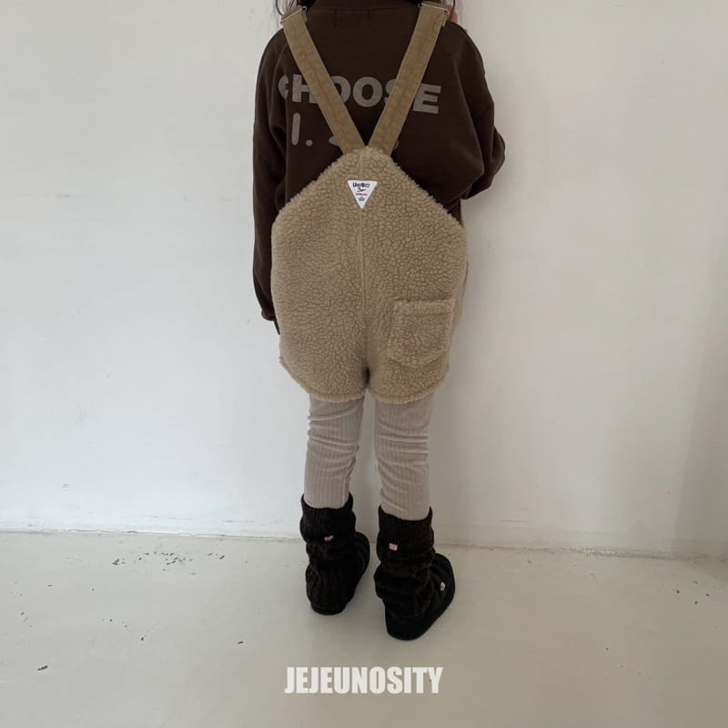 Jejeunosity - Korean Children Fashion - #kidsshorts - Rib Berry Overalls - 4