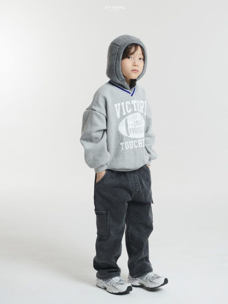 Jermaine - Korean Children Fashion - #childofig - Fleece Denim Jeans - 12