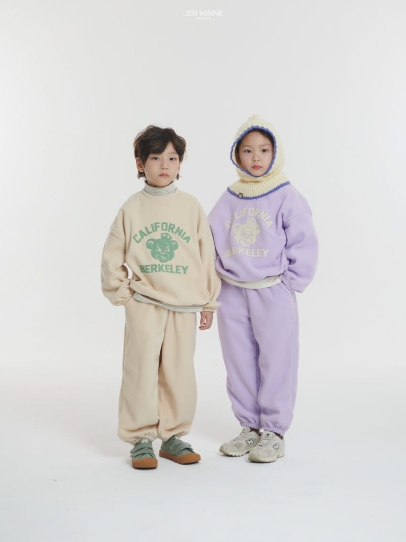 Jermaine - Korean Children Fashion - #childrensboutique - California Bear Top Bottom Set