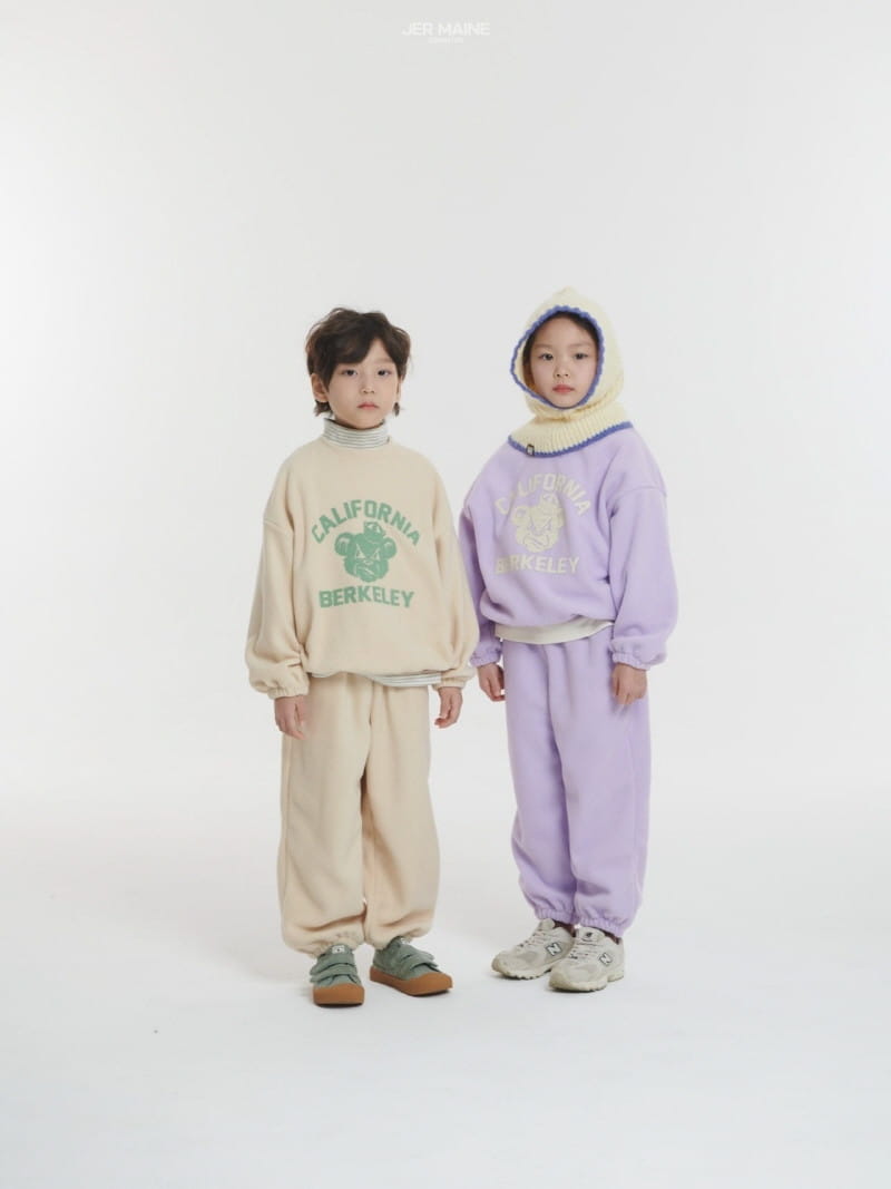 Jermaine - Korean Children Fashion - #designkidswear - California Bear Top Bottom Set - 2