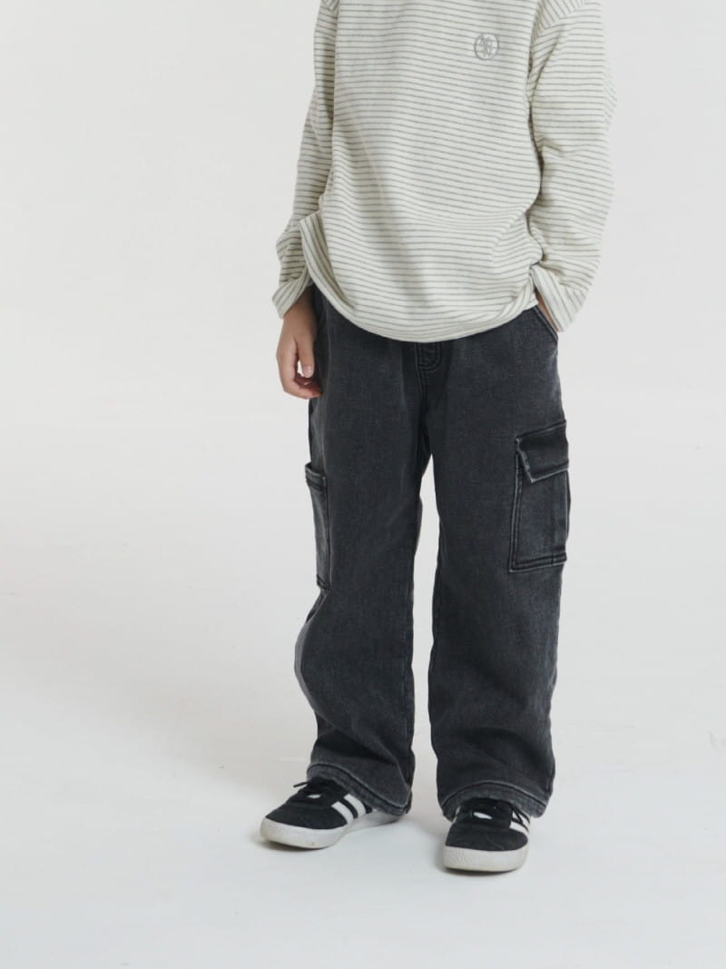 Jermaine - Korean Children Fashion - #designkidswear - Fleece Denim Jeans