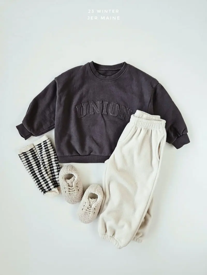 Jermaine - Korean Children Fashion - #kidzfashiontrend - Union Embroidery Sweatshirt - 3