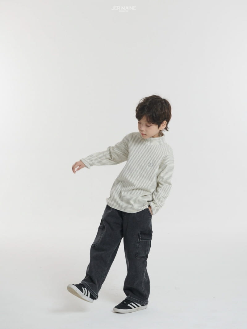 Jermaine - Korean Children Fashion - #magicofchildhood - Fleece Denim Jeans - 9