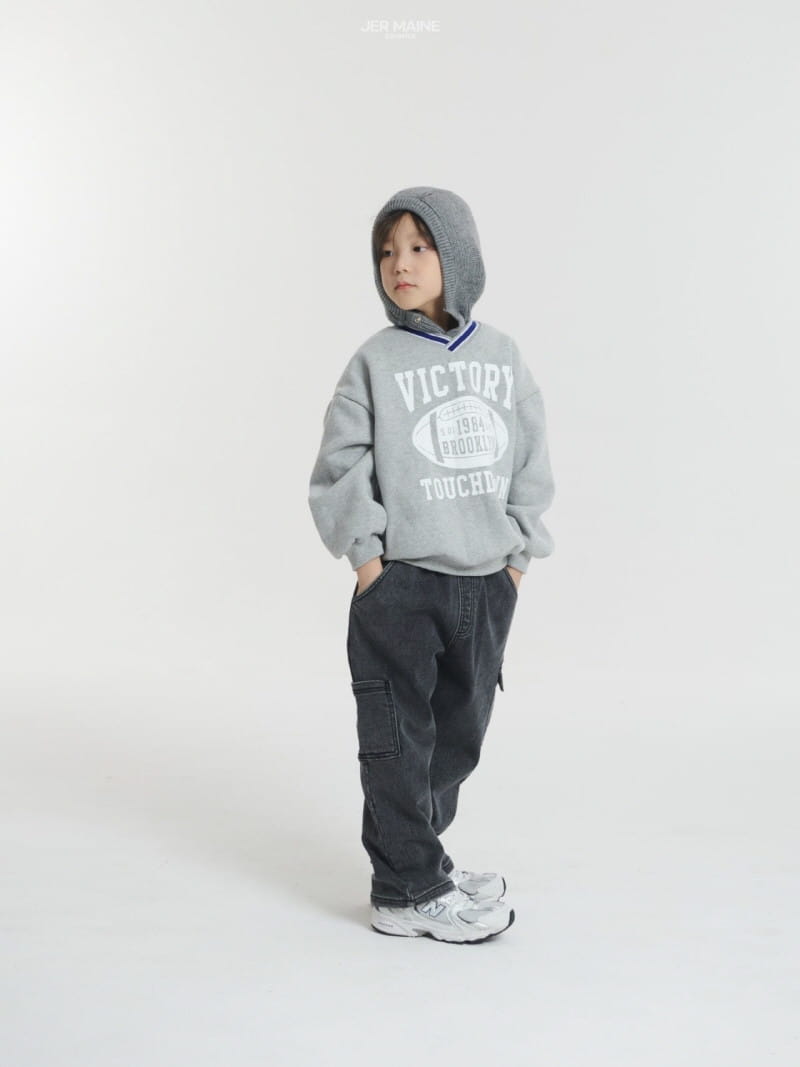 Jermaine - Korean Children Fashion - #minifashionista - Fleece Denim Jeans - 10