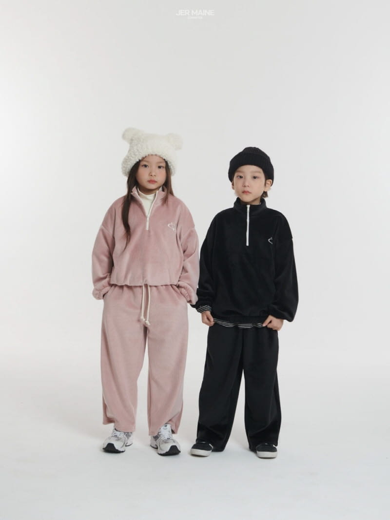 Jermaine - Korean Children Fashion - #minifashionista - Edge Rib Top Bottom Set - 3