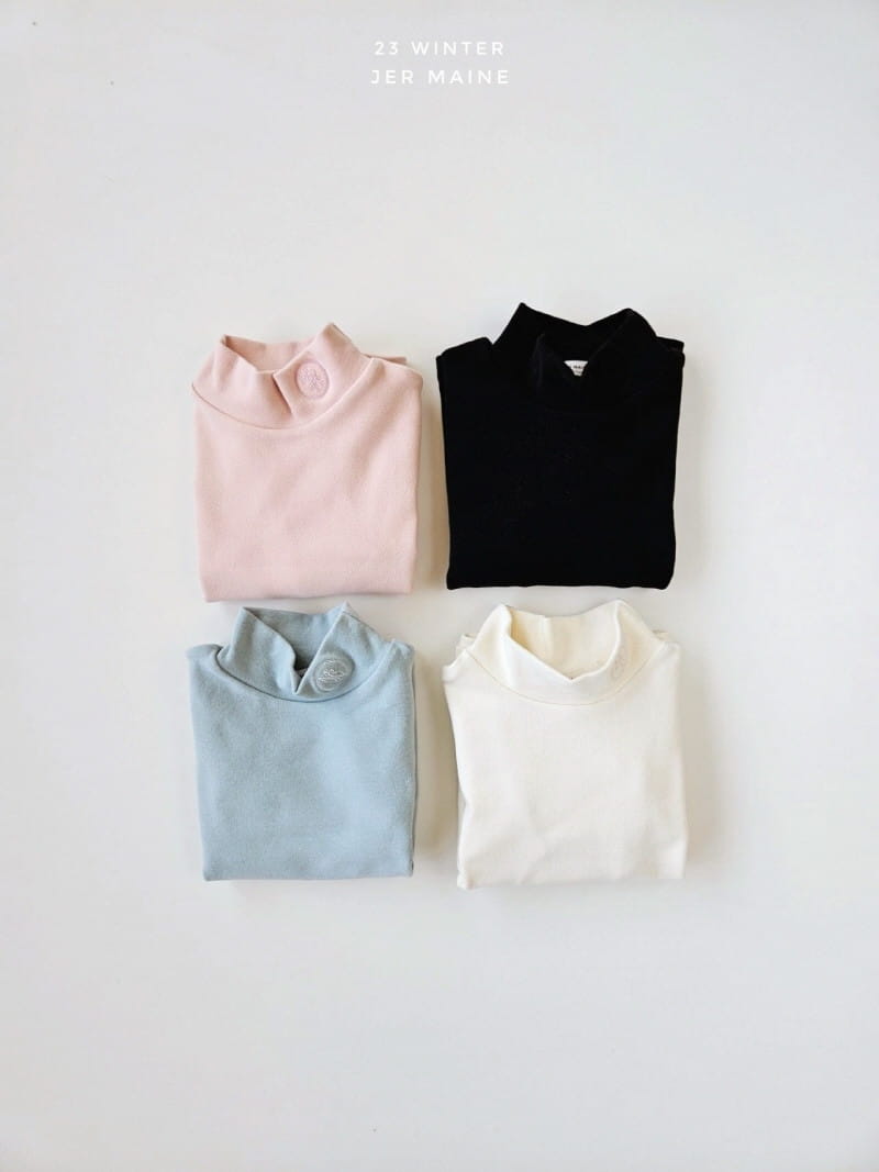 Jermaine - Korean Children Fashion - #minifashionista - Soft Turtleneck Tee