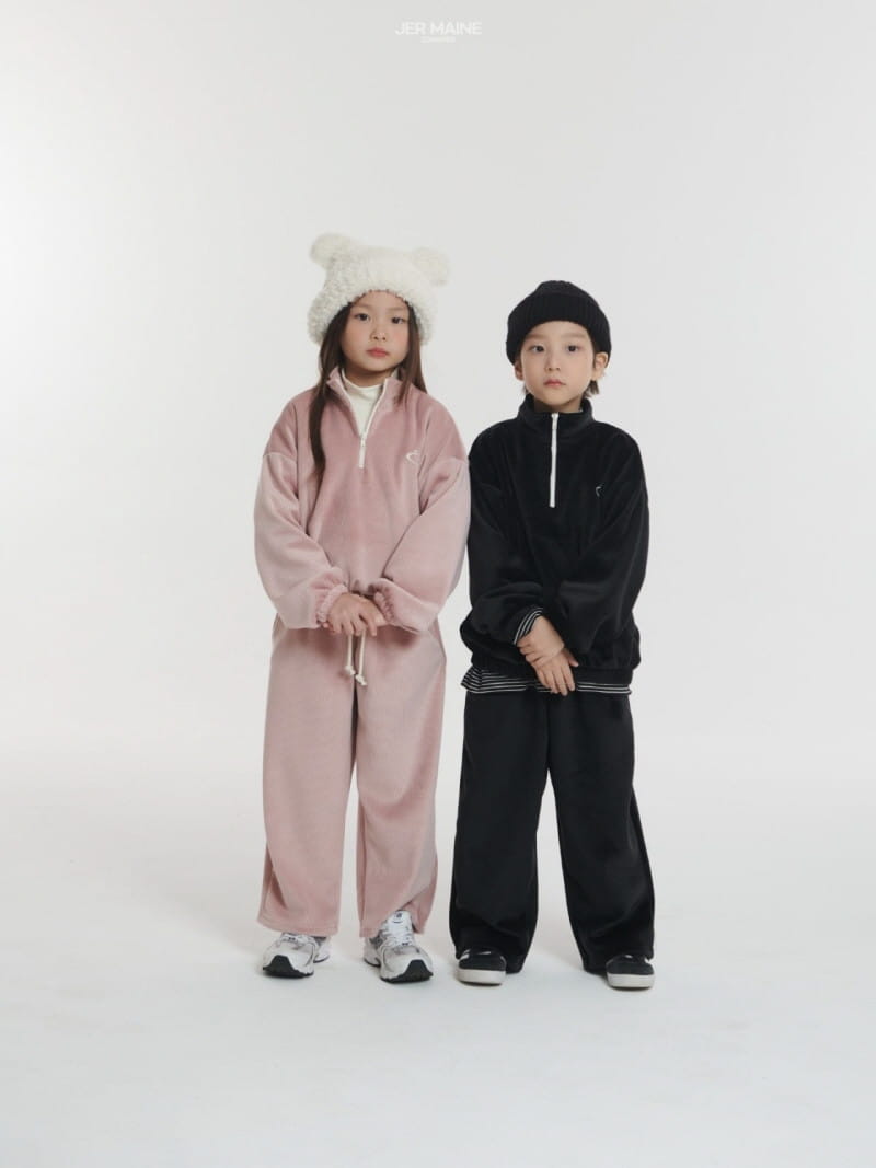 Jermaine - Korean Children Fashion - #minifashionista - Edge Rib Top Bottom Set - 4