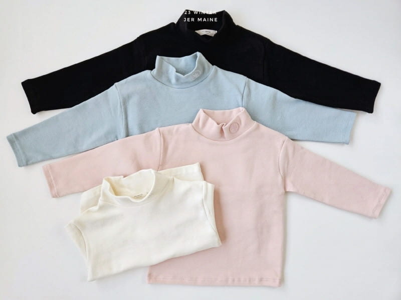 Jermaine - Korean Children Fashion - #prettylittlegirls - Soft Turtleneck Tee - 2