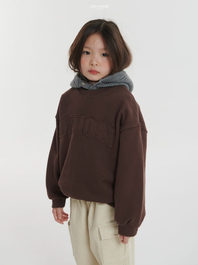 Jermaine - Korean Children Fashion - #stylishchildhood - Union Embroidery Sweatshirt - 11