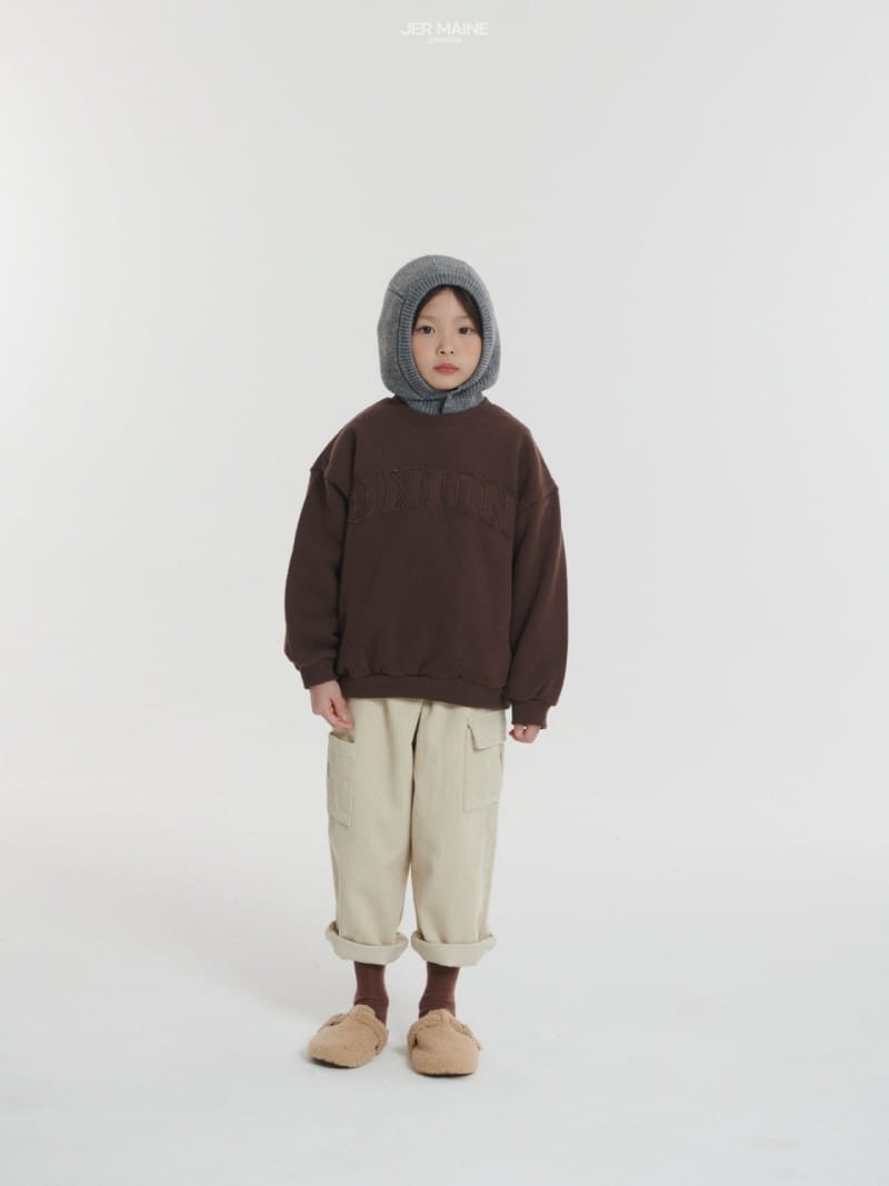 Jermaine - Korean Children Fashion - #todddlerfashion - Union Embroidery Sweatshirt - 9